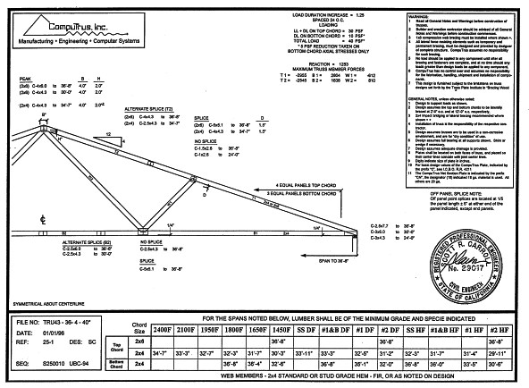 Roof Truss Design Plans