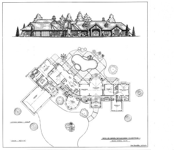 V Shaped House Plans With Pool Ranch Style House Plan 3 Beds 2 5